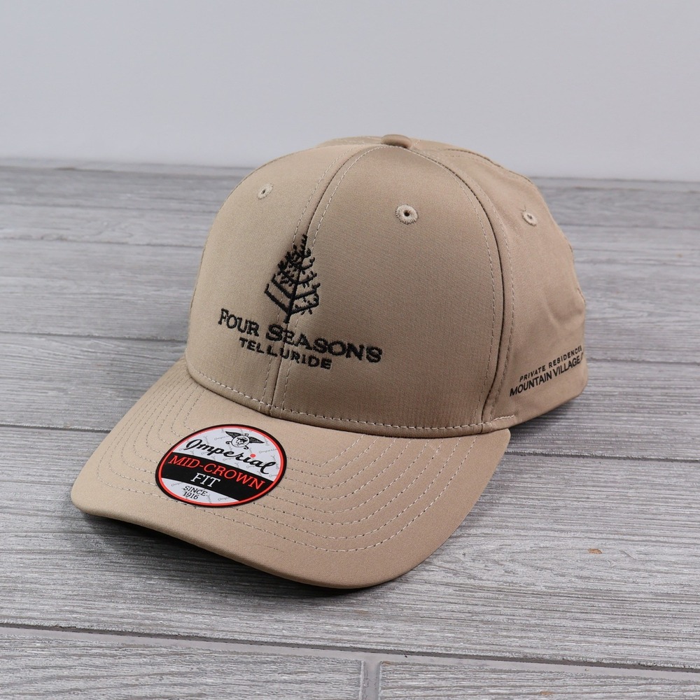 Imperial Four Seasons Telluride Snapback Hat Tan Mid-Crown OSFA